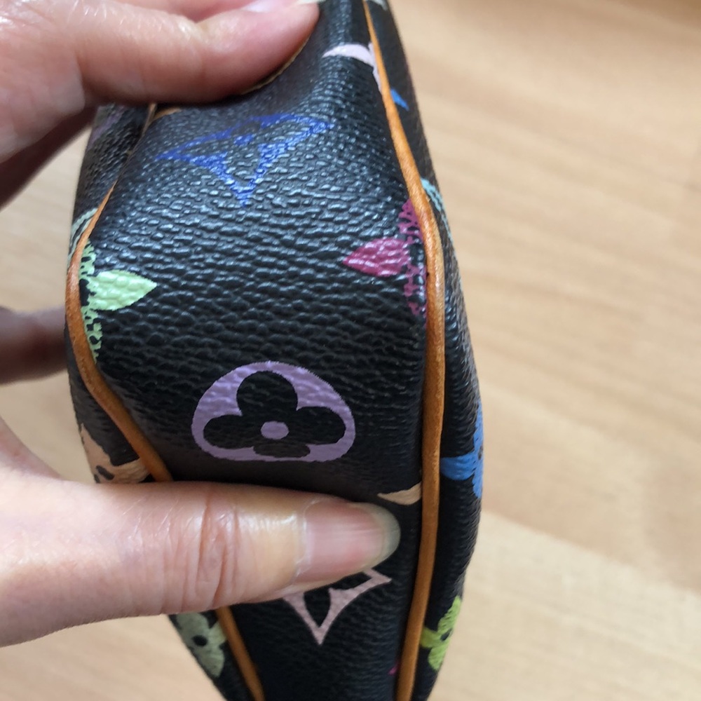 πΊπΊ VINTAGE πΊπΊ Louis Vuitton Murakami multi black Pochette - Picture 9 of 16